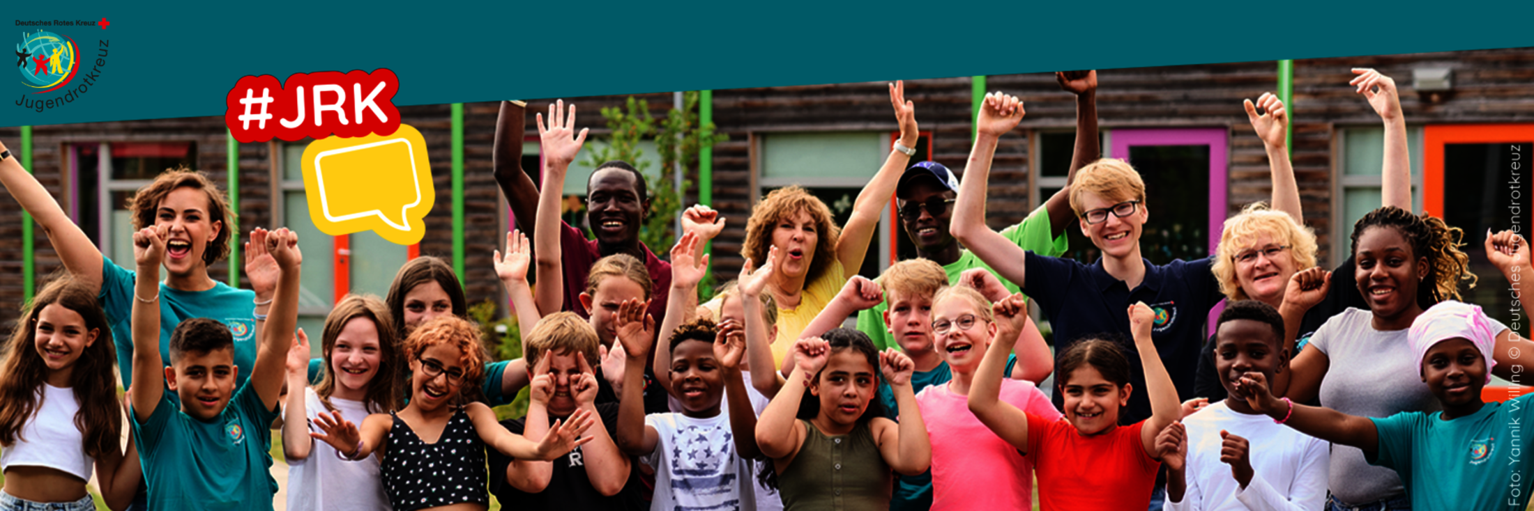 Junge Menschen die sich beim JRK engagieren.
